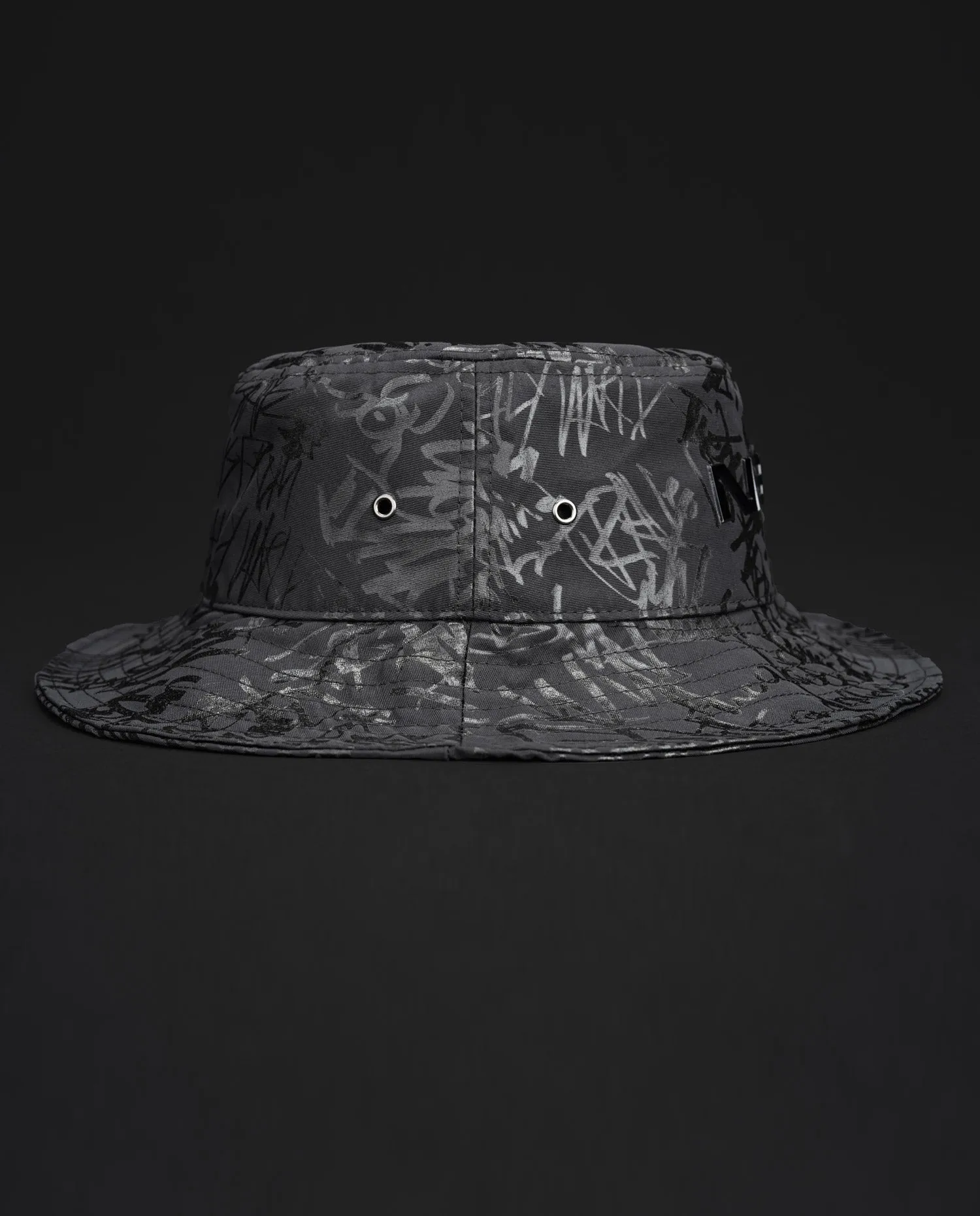 Black THR4SH Bucket Hat
