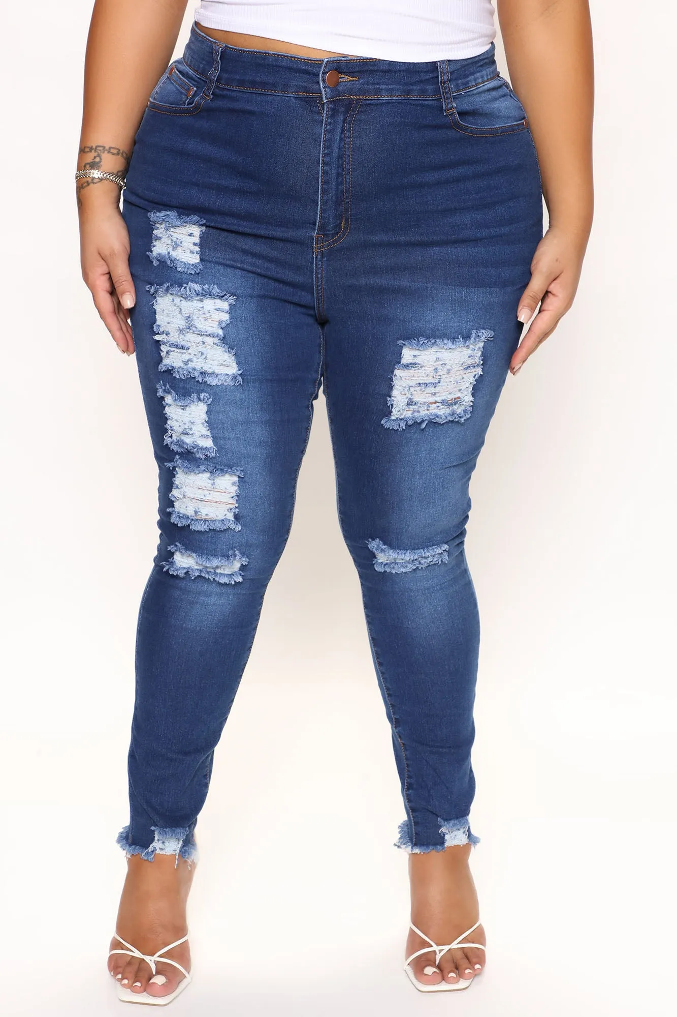 Body Moves Ankle Jeans - Dark