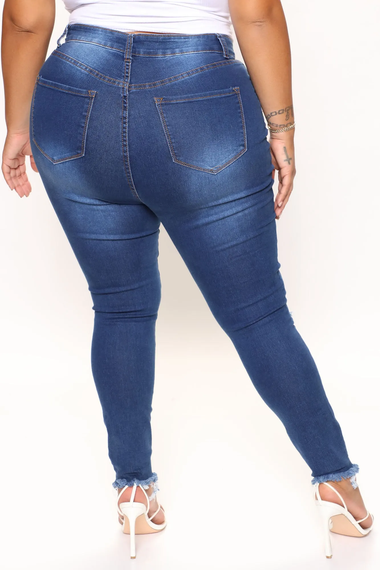 Body Moves Ankle Jeans - Dark