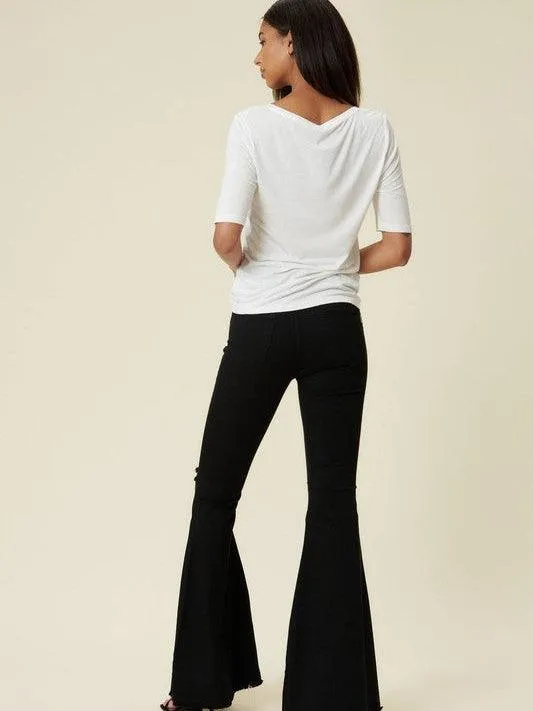 Extreme Flare Black Bell Bottom Jeans