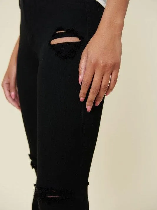 Extreme Flare Black Bell Bottom Jeans