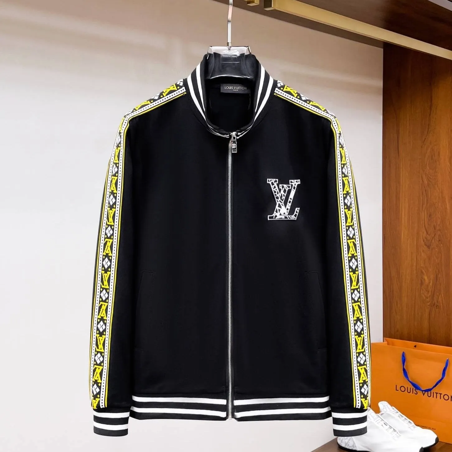 Louis Vuitton Fair Isle Stripe Black Tracksuit