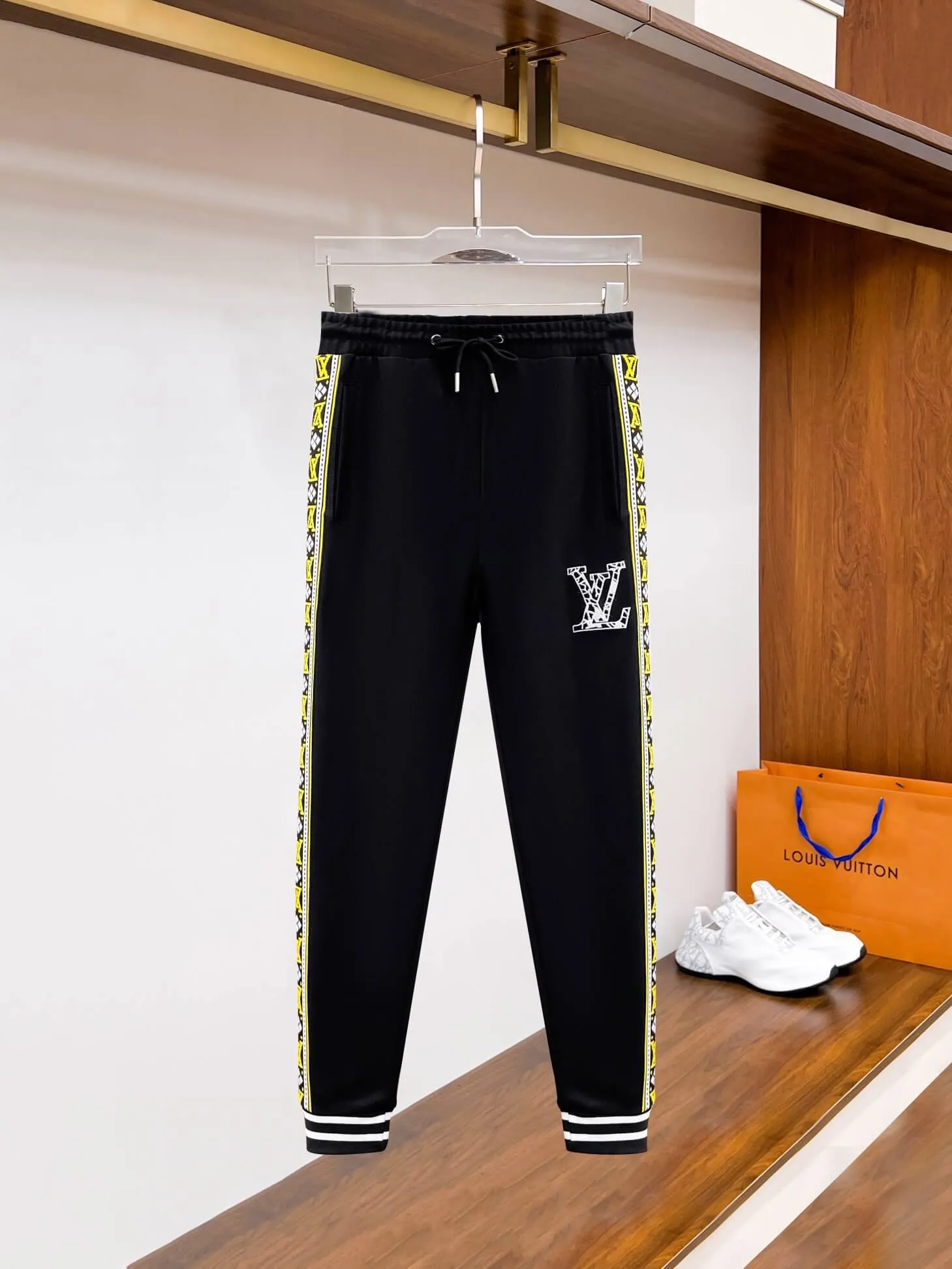Louis Vuitton Fair Isle Stripe Black Tracksuit
