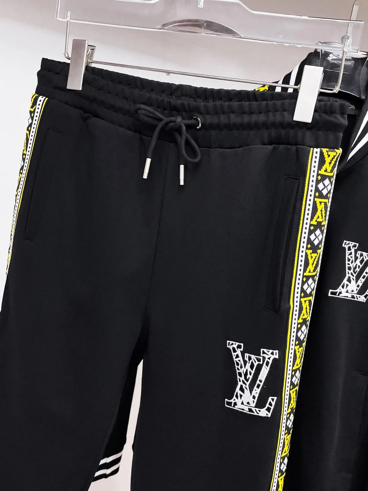Louis Vuitton Fair Isle Stripe Black Tracksuit
