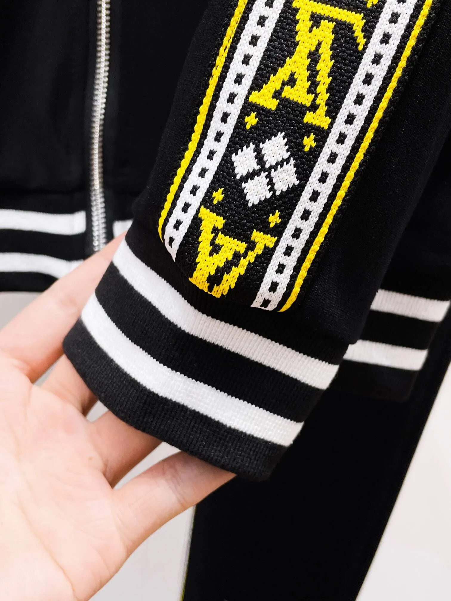 Louis Vuitton Fair Isle Stripe Black Tracksuit