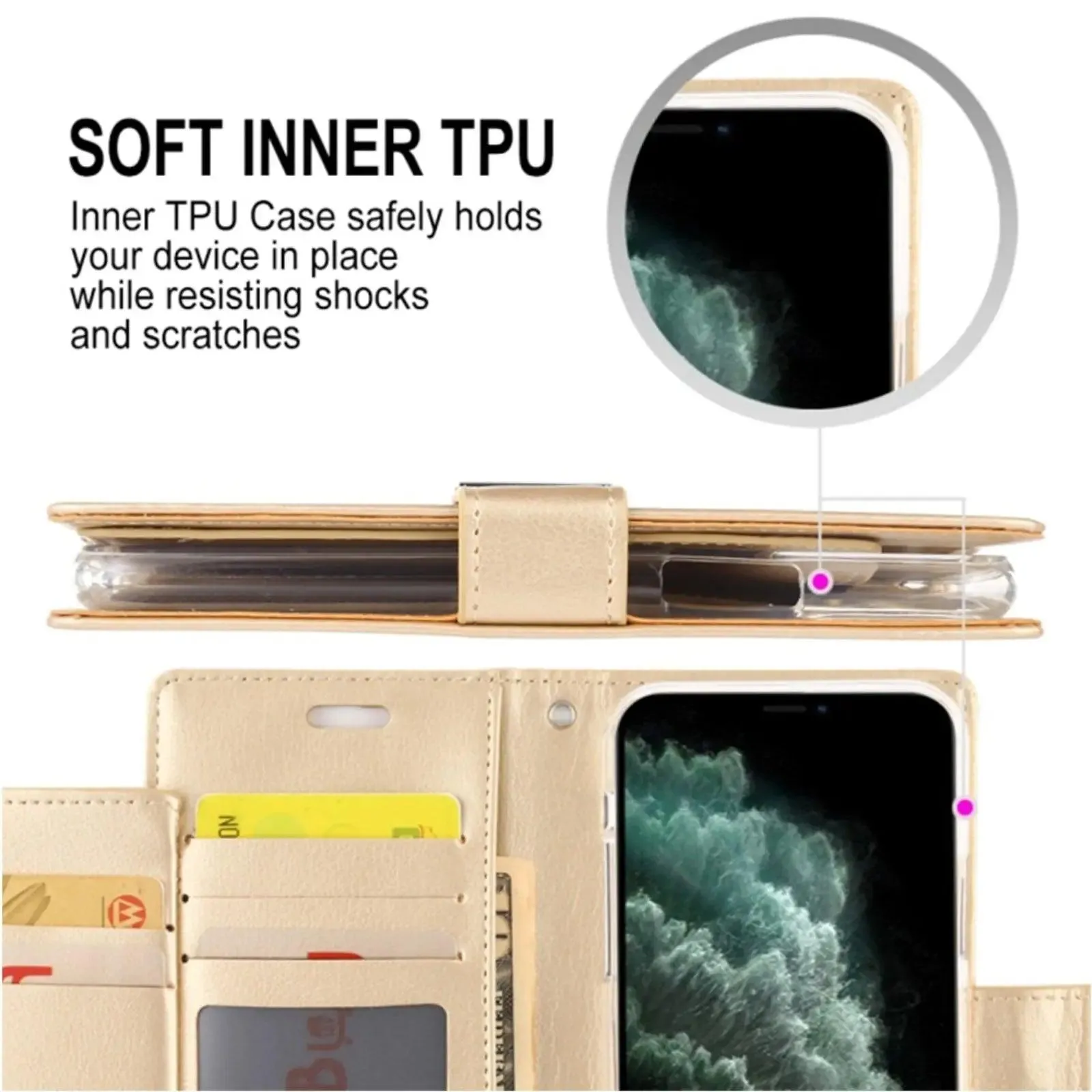 Mercury Rich Diary Case For Iphone 14 Plus