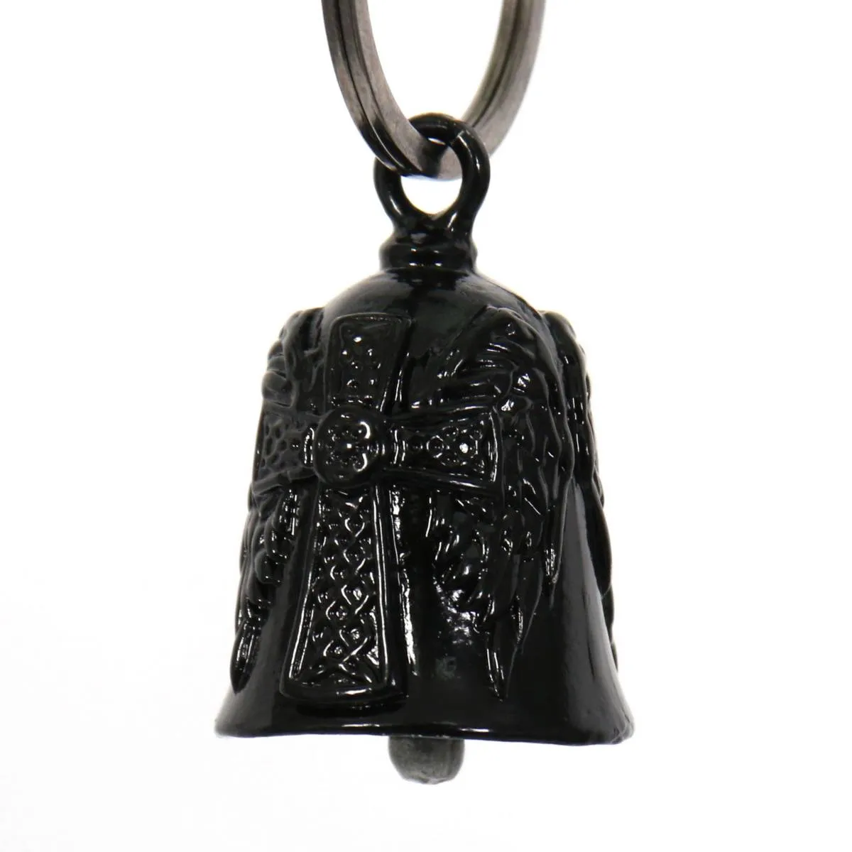 Milwaukee Leather MLB9008 Black 'Cross' Motorcycle Good Luck Bell |