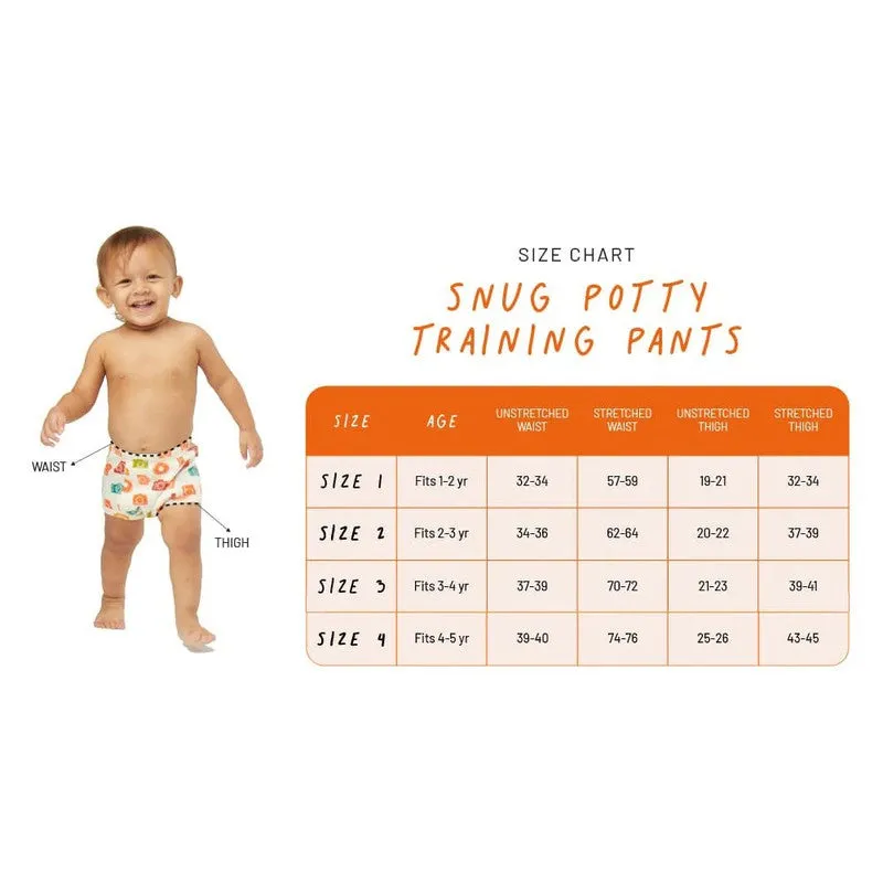 Potty Training Pants for Kids. Evileye & Whale (Size 4, Fits 4-5 yrs) - Pack 2