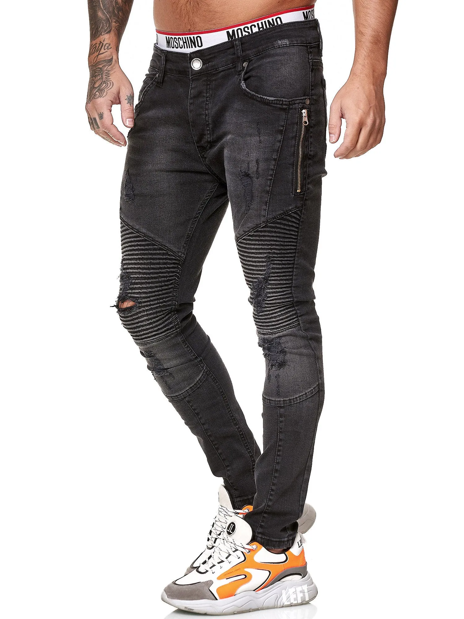 Revoir Biker Jeans - Black X0036B