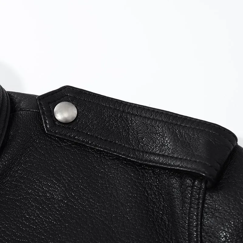 Short Goat Leather Jacket