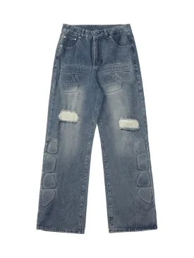 Thesupermade High Street Washed Ripped Jeans - 2223