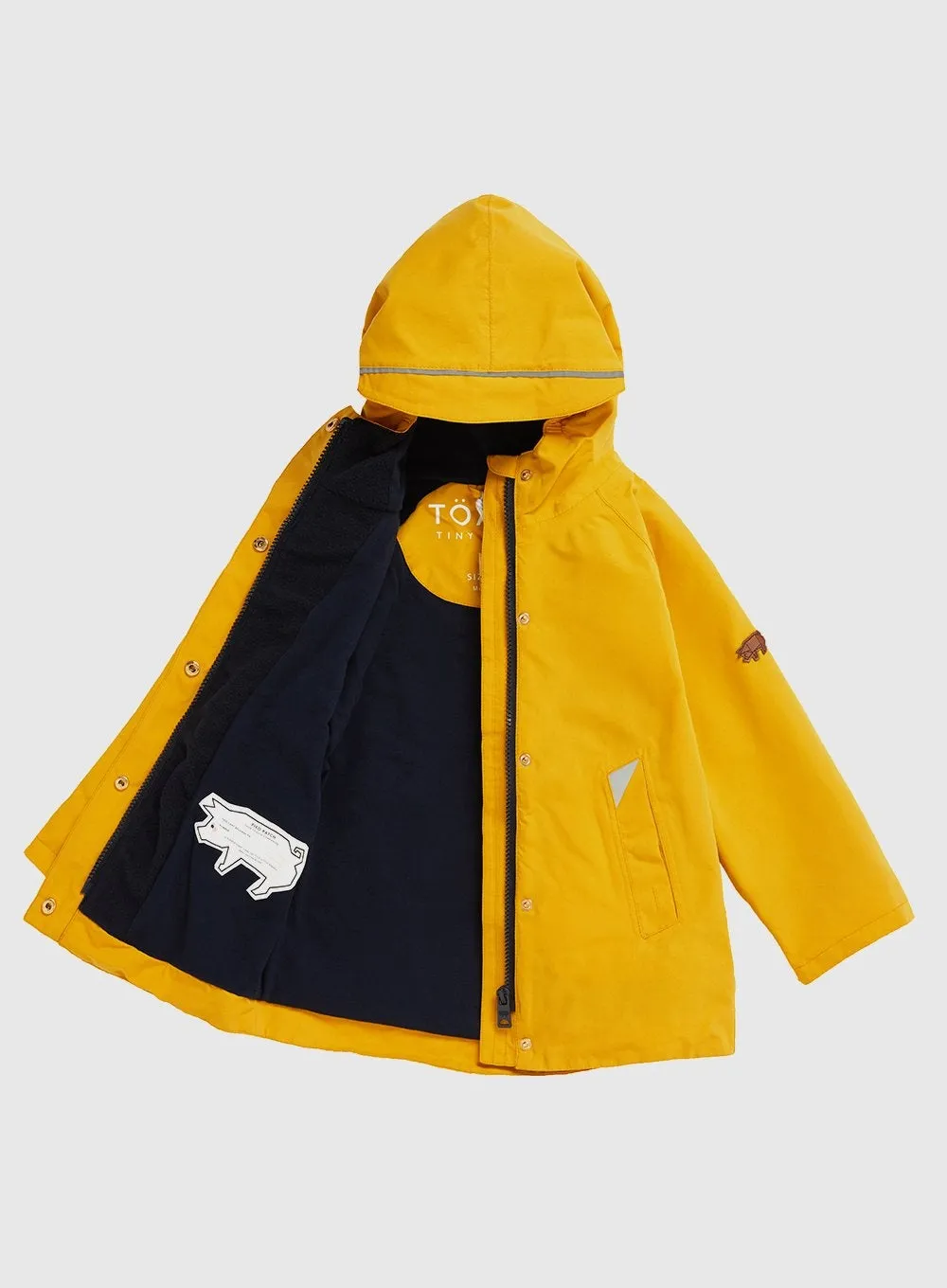 Toastie Waterproof Raincoat in Yellow