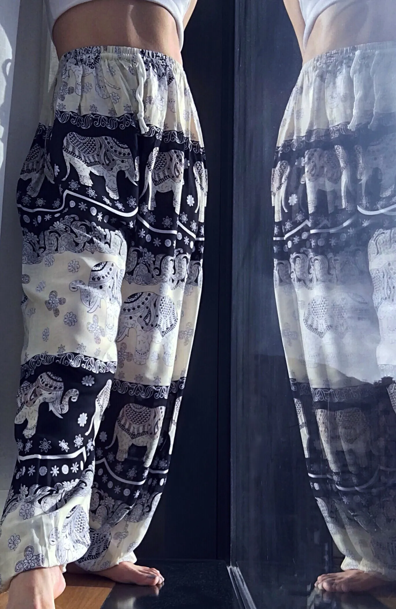 UNISEX TRIBAL ELEPHANT TROUSERS PANTS